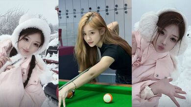 高颜值大学生台球助教 被金主酒店爆操调教 情趣内衣勾勒完美身材 打桩后入呻吟震天！